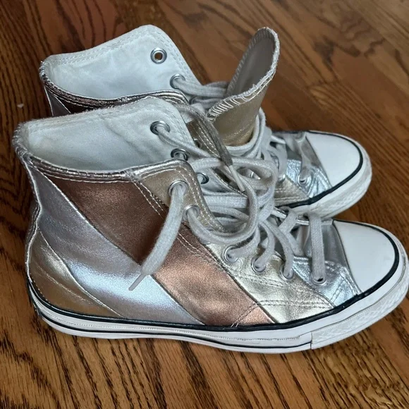 Converse metallic high tops - Picture 1 of 2